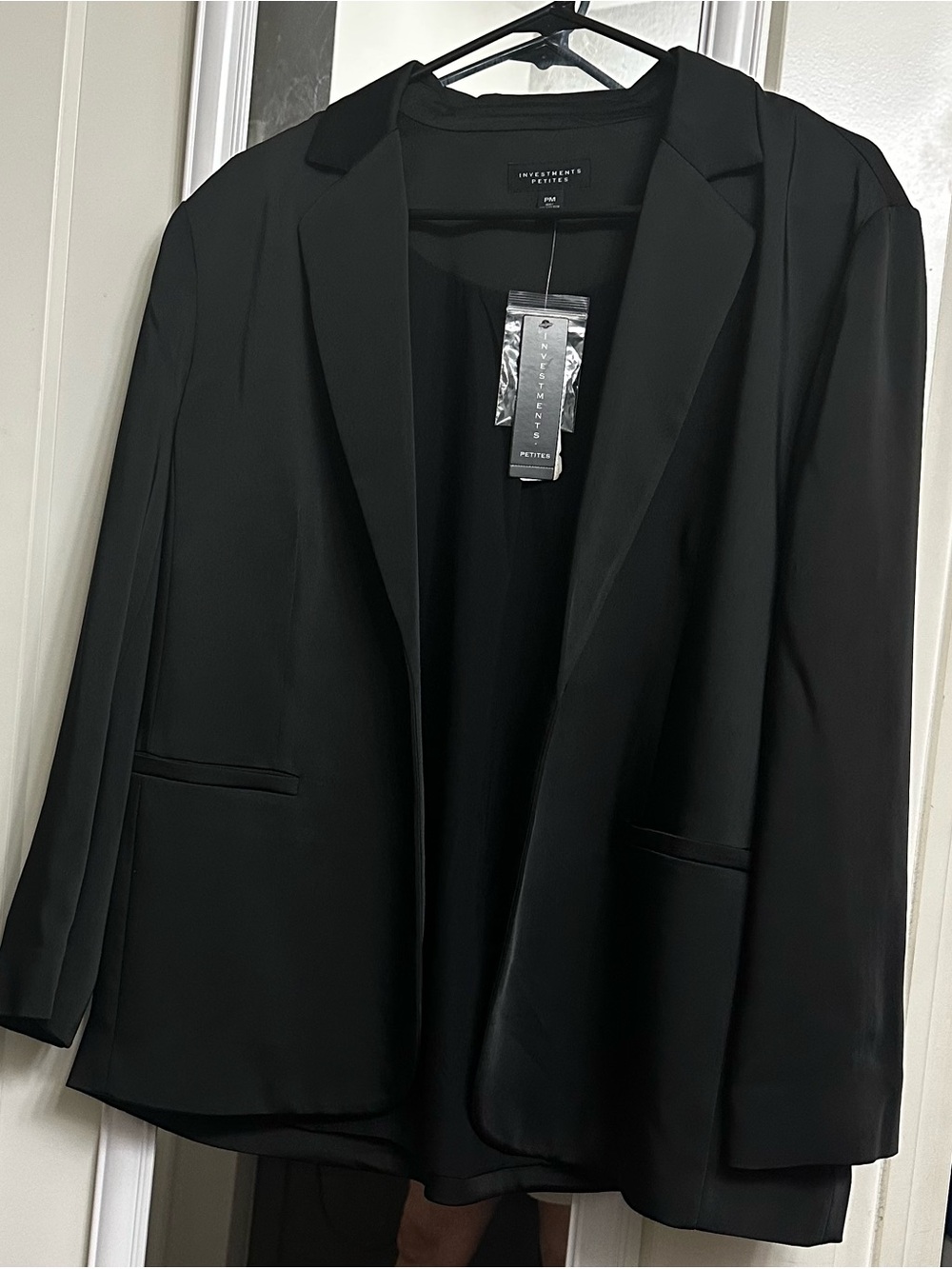 Investments Black Open-Front Women's Blazer
